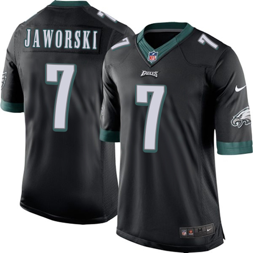 Youth Limited Ron Jaworski Nike Jersey Black Alternate - #7 NFL Philadelphia Eagles